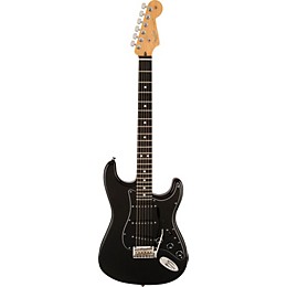 Fender Limited Edition American Standard Ebony Fingerboard Blackout Stratocaster Electric Guitar Mystic Black