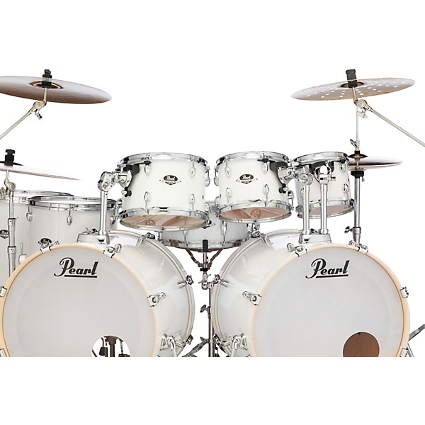 Pearl Export Double Bass 8-Piece Drum Set Pure White