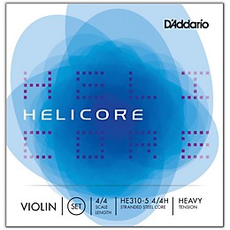 D'Addario Helicore Series Violin 5-String Set 4/4 Size 5-String Heavy