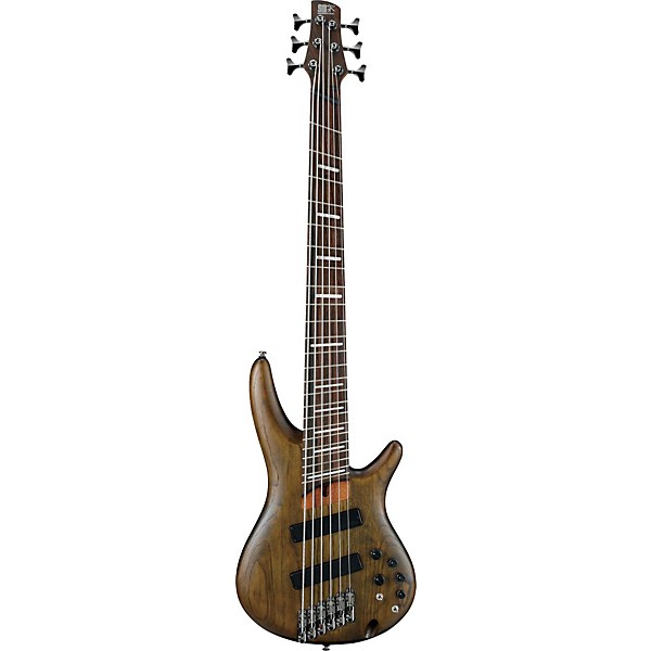 Ibanez SRFF806 Multi-Scale Six-String Electric Bass Guitar Flat