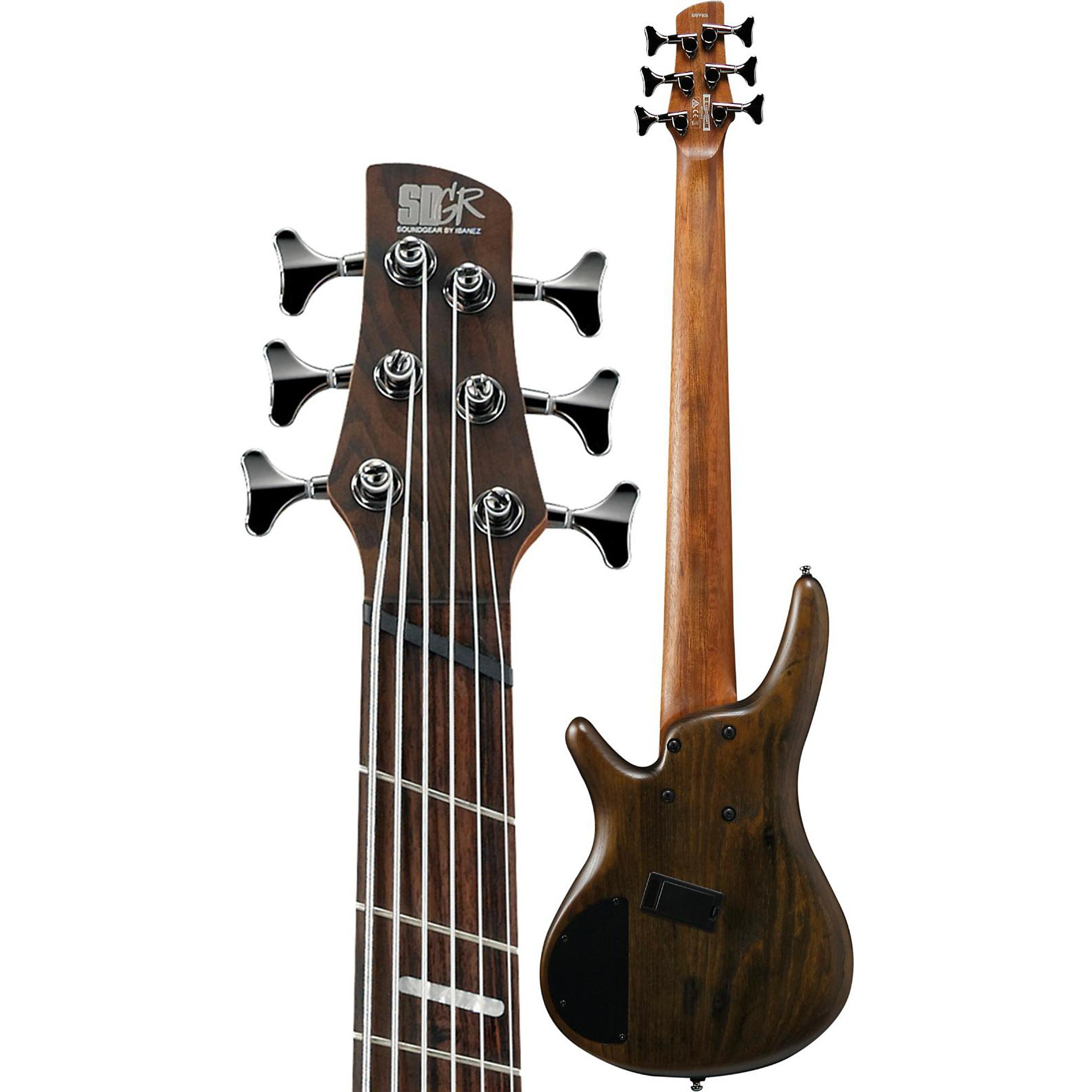 Ibanez SRFF806 Multi-Scale Six-String Electric Bass Guitar Flat