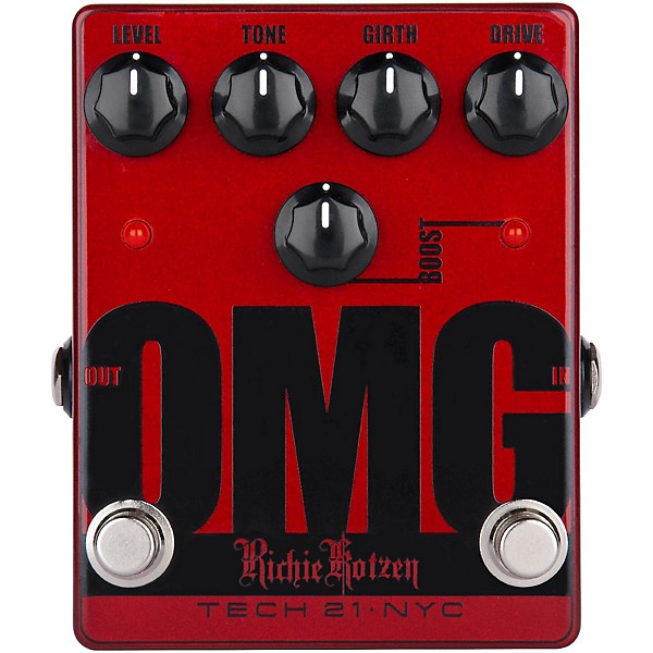 Open Box Tech 21 Richie Kotzen OMG Signature Overdrive Guitar Effects Pedal Level 1