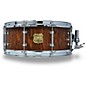 OUTLAW DRUMS Weathered Douglas Fir Stave Snare Drum with Chrome Hardware 14 x 5.5 in. Tobacco Glaze thumbnail