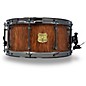 OUTLAW DRUMS Weathered Douglas Fir Stave Snare Drum with Black Chrome Hardware 14 x 6.5 in. Tobacco Glaze thumbnail