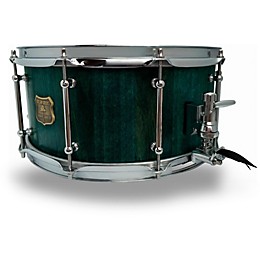 OUTLAW DRUMS Poplar Stave Snare Drum with Chrome Hardware 14 x 6.5 in. Emerald Cove