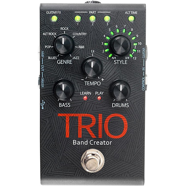 Open Box DigiTech Trio Band Creator Guitar Effects Pedal Level 1