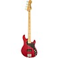Open Box Squier Deluxe Dimension Bass IV Maple Fingerboard Electric Bass Guitar Level 2 Transparent Crimson Red 190839094070