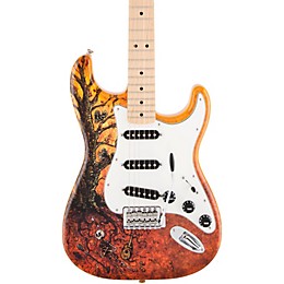 Fender Special Edition David Lozeau Art Maple Fingerboard Stratocaster Electric Guitar Tree Of Life