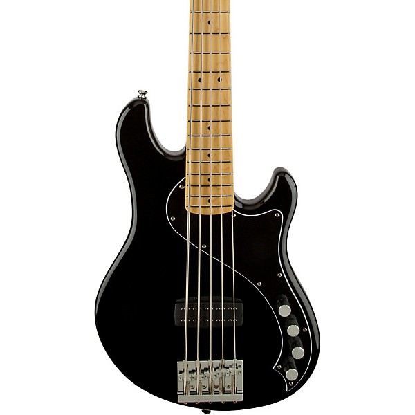 Open Box Squier Deluxe Dimension Bass V Maple Fingerboard Five-String Electric Bass Guitar Level 2 Black 190839212092