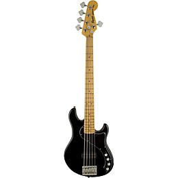 Open Box Squier Deluxe Dimension Bass V Maple Fingerboard Five-String Electric Bass Guitar Level 2 Black 190839174871