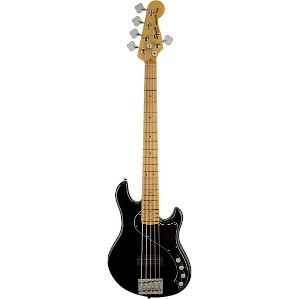 Open Box Squier Deluxe Dimension Bass V Maple Fingerboard Five-String Electric Bass Guitar Level 2 Black 190839212092