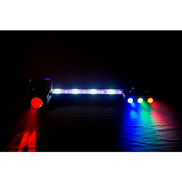 Clearance CHAUVET DJ JAM Pack Silver Moonflower Projection Light Effect with Tri-Color LED Wash and UV Strobe Light