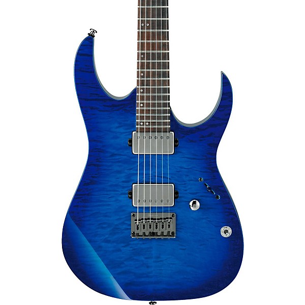 Open Box Ibanez RG6005 Quilted Maple Electric Guitar Level 2 Sapphire Blue Burst 888365966038