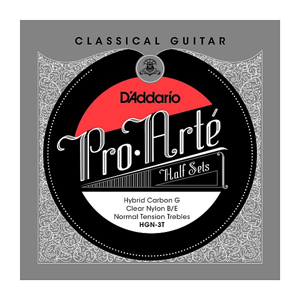 D'Addario HGN-3T Pro-Arte Normal Tension G Classical Guitar Strings Half Set