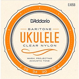 D'Addario EJ65B Pro-Arte Custom Extruded Baritone Nylon Ukulele Strings