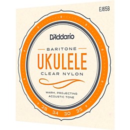 D'Addario EJ65B Pro-Arte Custom Extruded Baritone Nylon Ukulele Strings