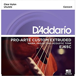 D'Addario EJ65C Pro-Arte Custom Extruded Concert Nylon Ukulele Strings