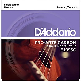 D'Addario EJ99SC Pro-Arte Carbon Soprano/Concert Ukulele Strings