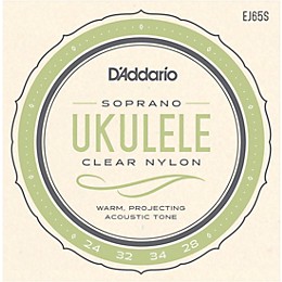 D'Addario EJ65S Pro-Arte Custom Extruded Soprano Nylon Ukulele Strings