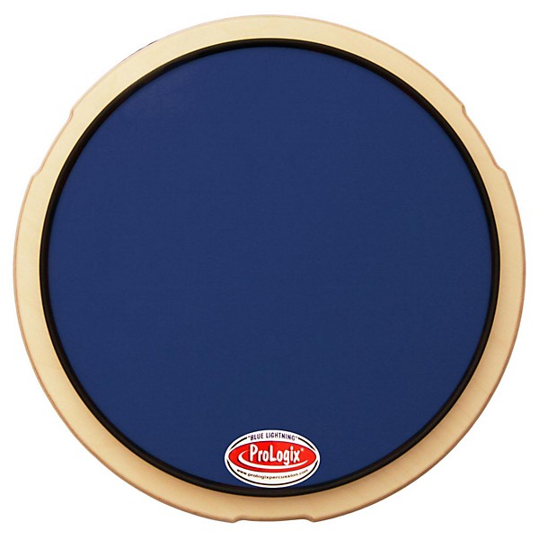 Open Box ProLogix Percussion Blue Lightning Series Practice Pad Level 1 12 in.