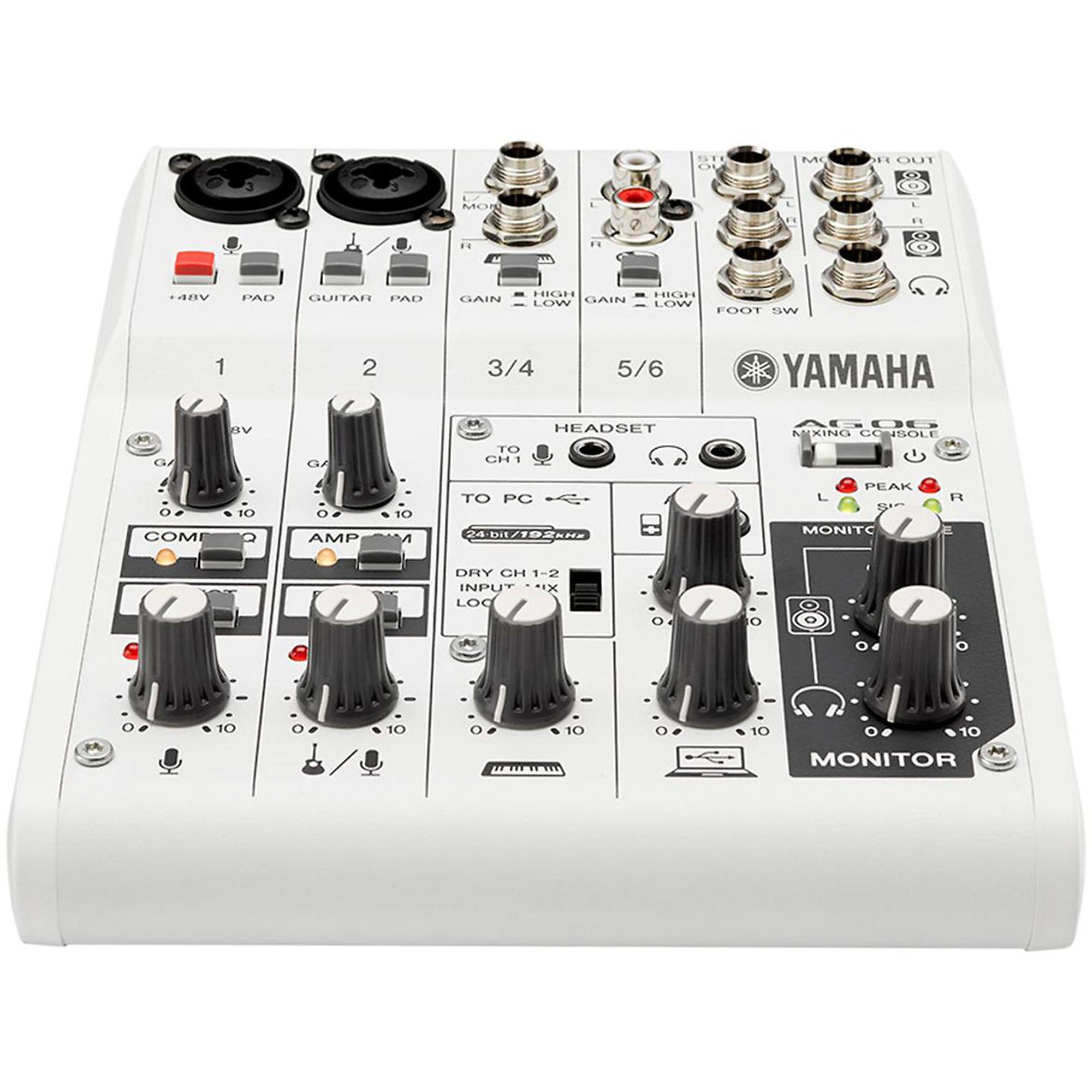 fremtid provokere balance Yamaha AG06 6-Channel Mixer/USB Interface for IOS/MAC/PC | Guitar Center