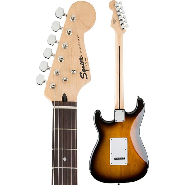 Squier Bullet Strat with Tremolo HSS 2-Color Burst Rosewood Fingerboard