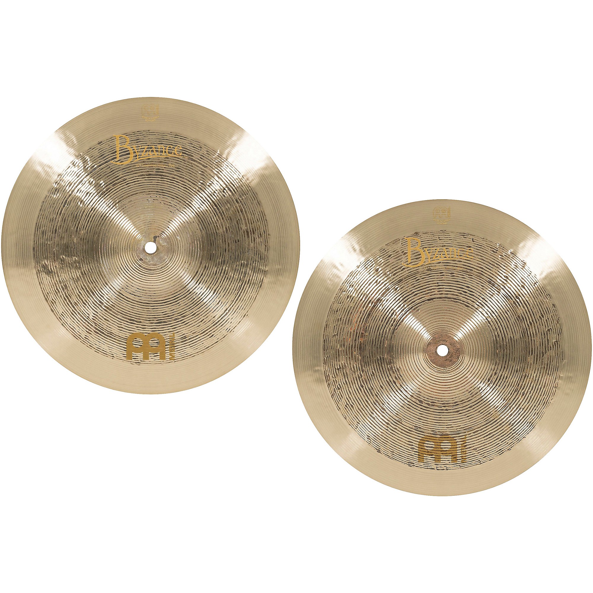 MEINL Byzance Jazz Tradition Hi-Hat Cymbal Pair 14 in
