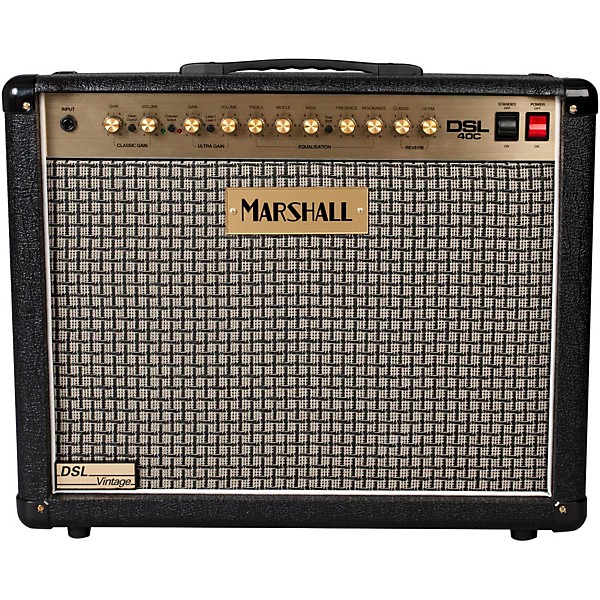 Open Box Marshall DSL40C Limited Edition Vintage 40W 1x12 Tube Guitar Combo Amp Level 2 Regular 190839140586