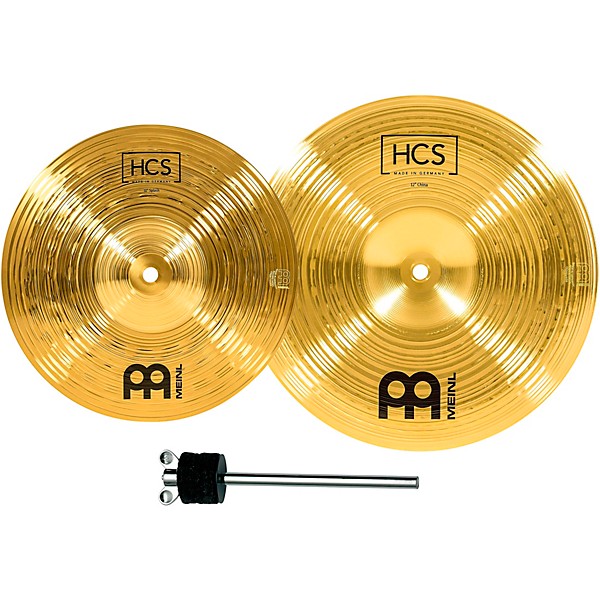Open Box MEINL HCS-FX Splash and China Cymbal Effect Stack with FREE Stacker Level 1 10 in. Splash and 12 in. China