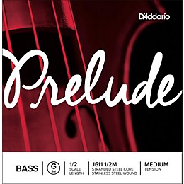 D'Addario Prelude Series Double Bass G String 1/2 Size