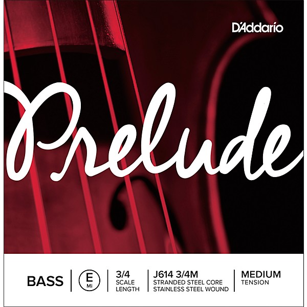 D'Addario Prelude Series Double Bass E String 3/4 Size