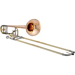 XO 1236L-T Professional Series F-Attachment Trombone with Thru-Flo Valves 1236RL-T Rose Brass Bell