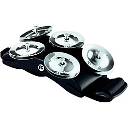 MEINL Cajon Foot Tambourine with Steel Jingles Black