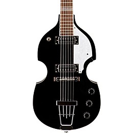 Open Box Hofner Ignition Series Violin Electric Guitar Level 1 Black
