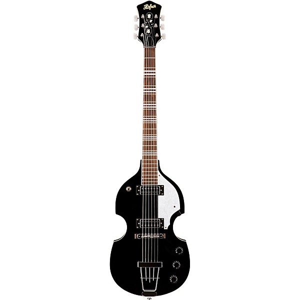 Open Box Hofner Ignition Series Violin Electric Guitar Level 1 Black