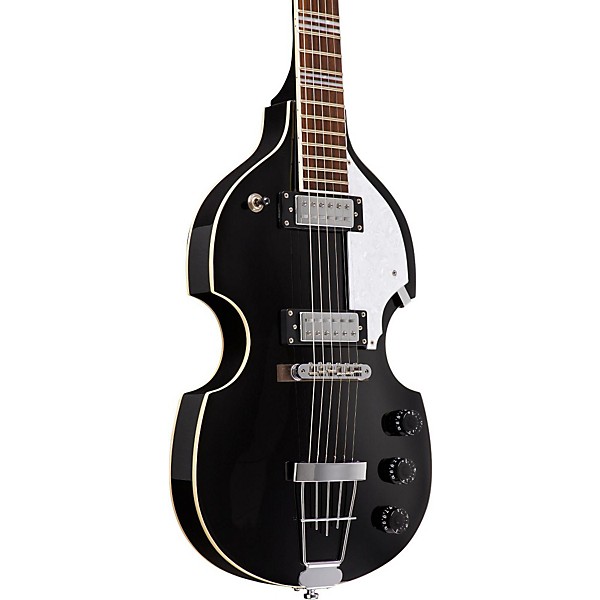 Open Box Hofner Ignition Series Violin Electric Guitar Level 1 Black
