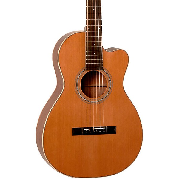 Recording King Studio Series 12 Fret Cutaway ThermoCure Top 0 Acoustic Guitar Natural