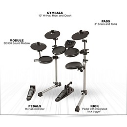 Clearance Simmons SD300 5-Piece Electronic Drum Set