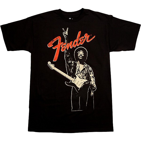 Fender Jimi Hendrix "Peace Sign" T-Shirt Black Medium