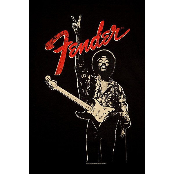 Fender Jimi Hendrix "Peace Sign" T-Shirt Black Medium