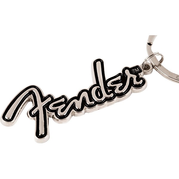 Fender Logo Key Chain Silver/Black