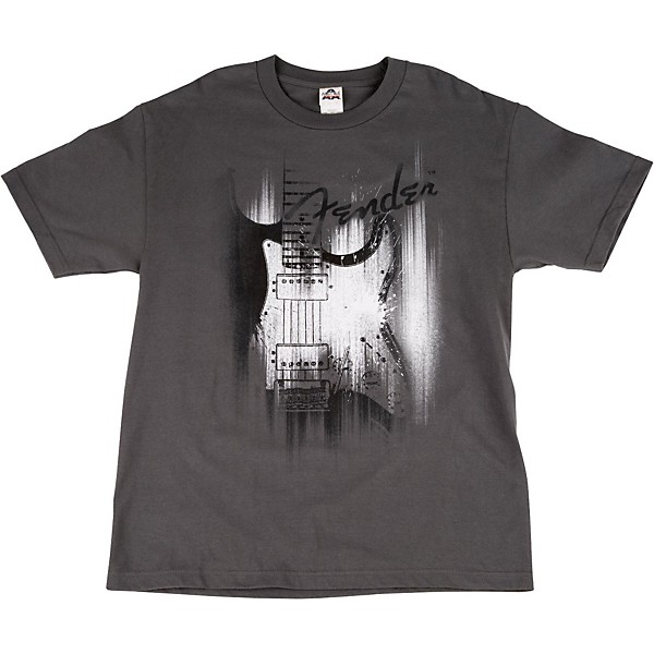 Fender Airbrushed Strat T-Shirt Medium Gray