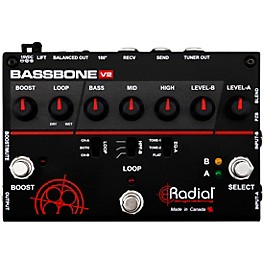 Open Box Radial Engineering Bassbone V2 Bass Preamp and DI Box Level 1