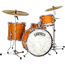 Gretsch Drums Broadkaster Series 3- Piece Shell Pack with 22" Bass Drum and Vintage Hardware Satin Classic Maple