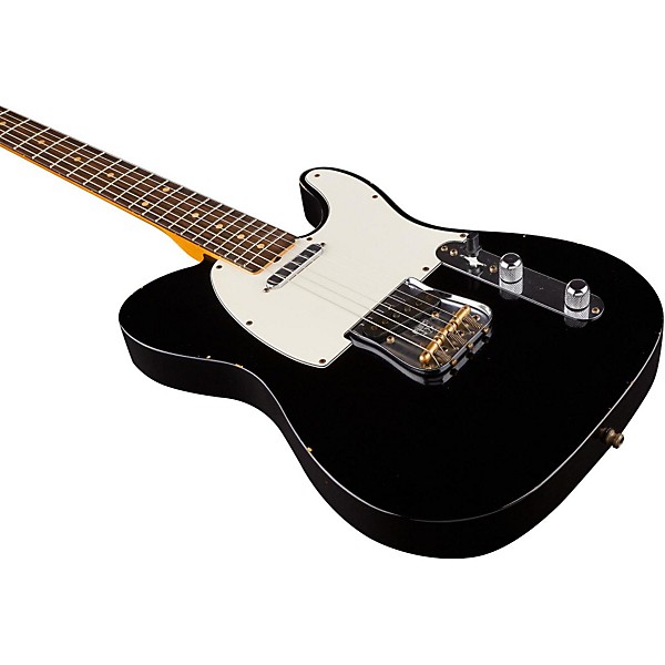 Fender Custom Shop Postmodern Journeyman Relic Telecaster Electric Guitar Black Rosewood