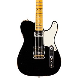 Fender Custom Shop Caballo Tono Limited Edition Relic Telecaster Electric Guitar Black Maple