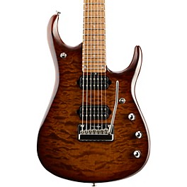 Ernie Ball Music Man JP15 Roasted Quilt Maple Top 7-String Electric Guitar Sahara Burst