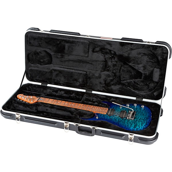 Ernie Ball Music Man JP15 Roasted Quilt Maple Top 7-String Electric Guitar Cerulean Paradise