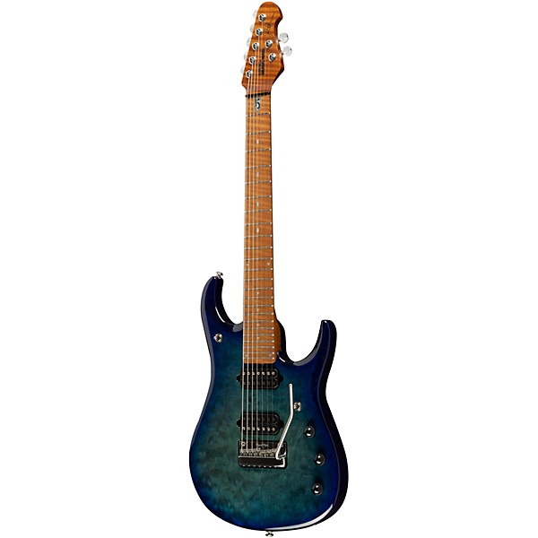 Ernie Ball Music Man JP15 Roasted Quilt Maple Top 7-String Electric Guitar Cerulean Paradise