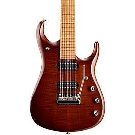 Ernie Ball Music Man JP15 Roasted Flame Maple Top 7-String Electric Guitar Sahara Burst